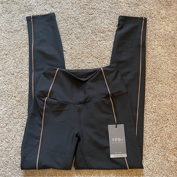 NWT Abercrombie YPB sculptLUX Curve Love 7/8 Length Leggings Black Onyx XS - Picture 3 of 8